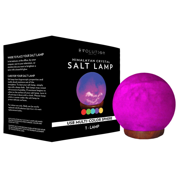 USB Sphere 1 lb Salt Lamp